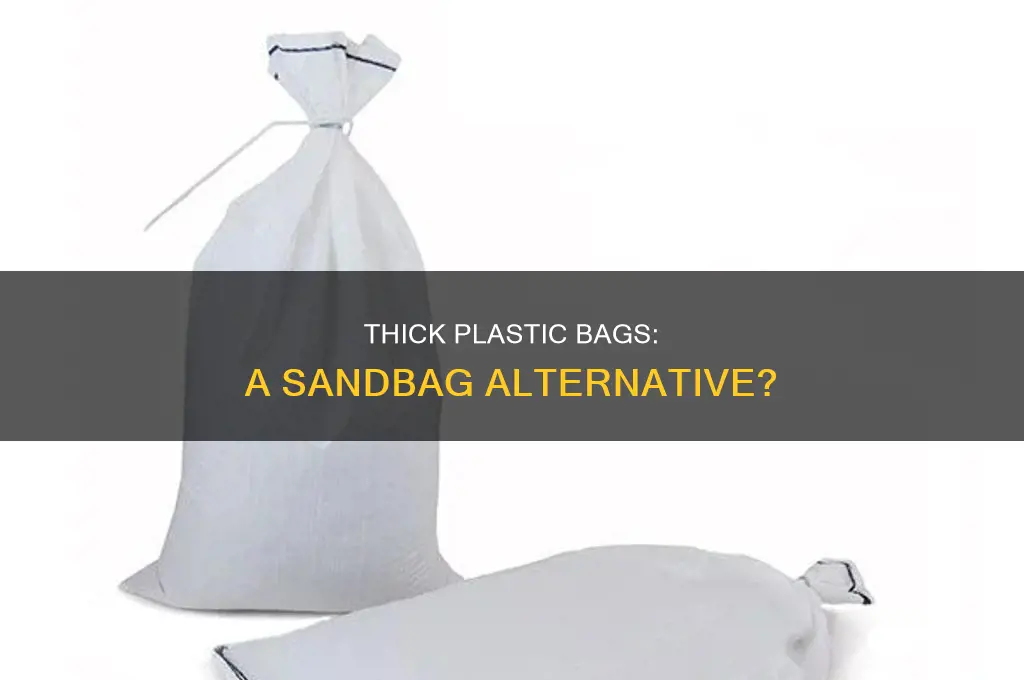 can you use thick plastic bag for sandbag