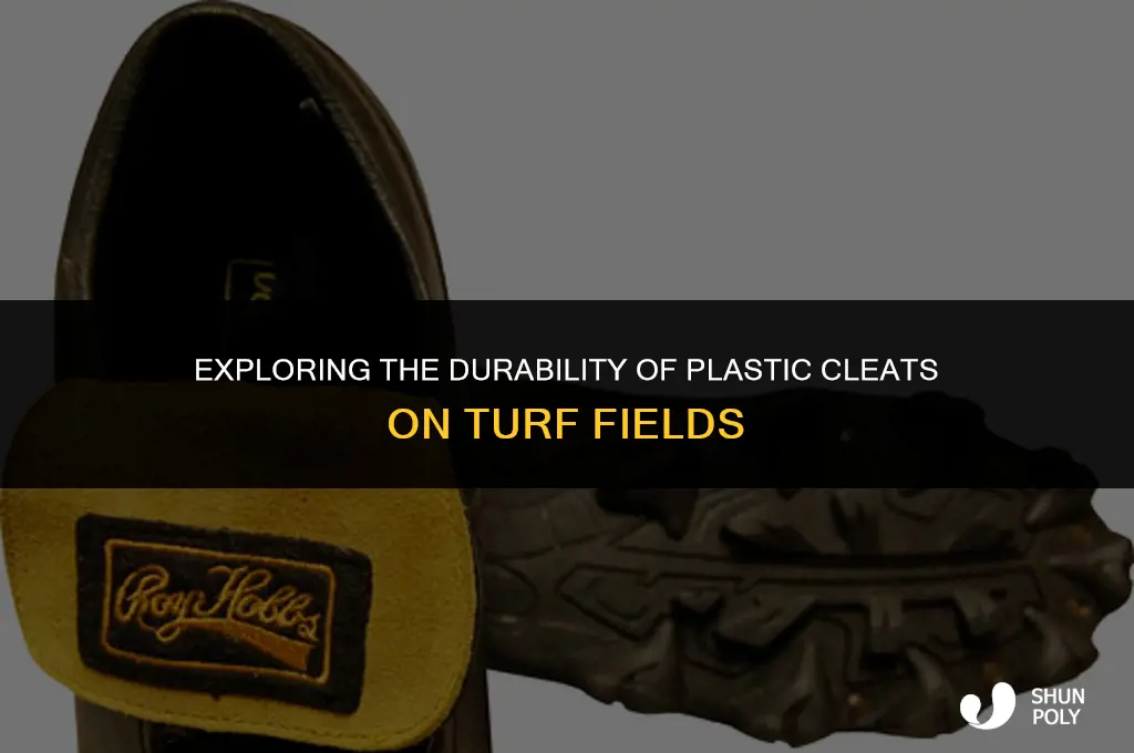 can you wear plastic cleats on turf