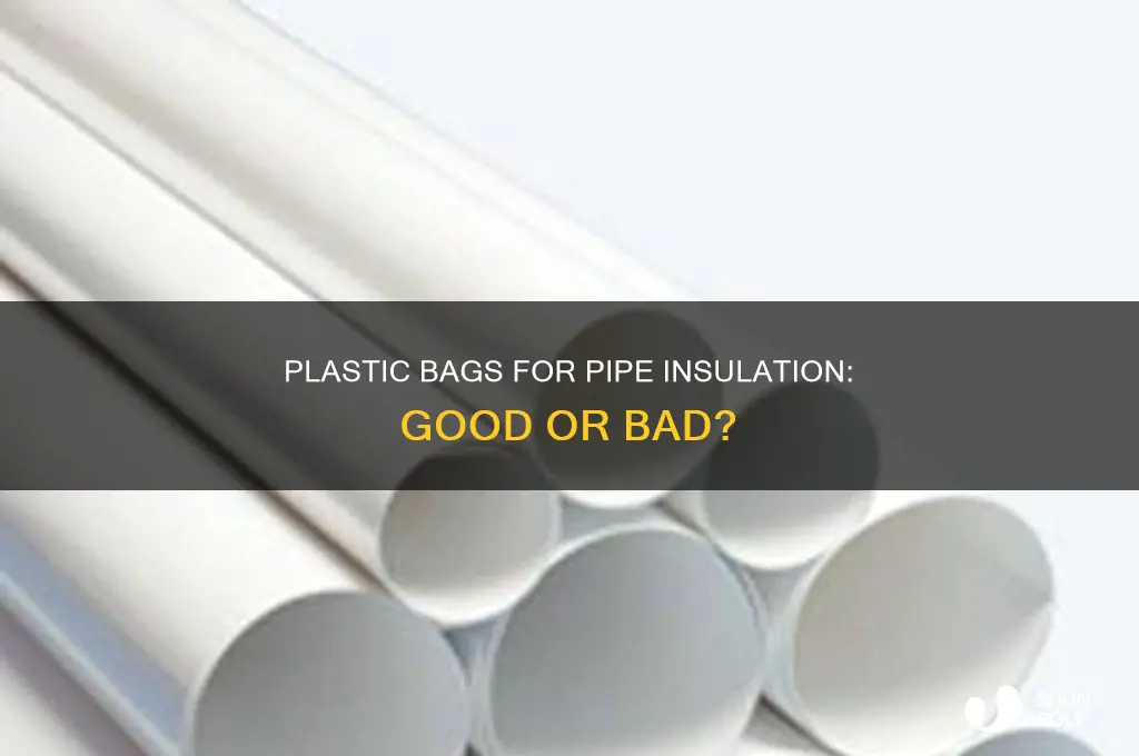 can you wrap pipes with plastic bags