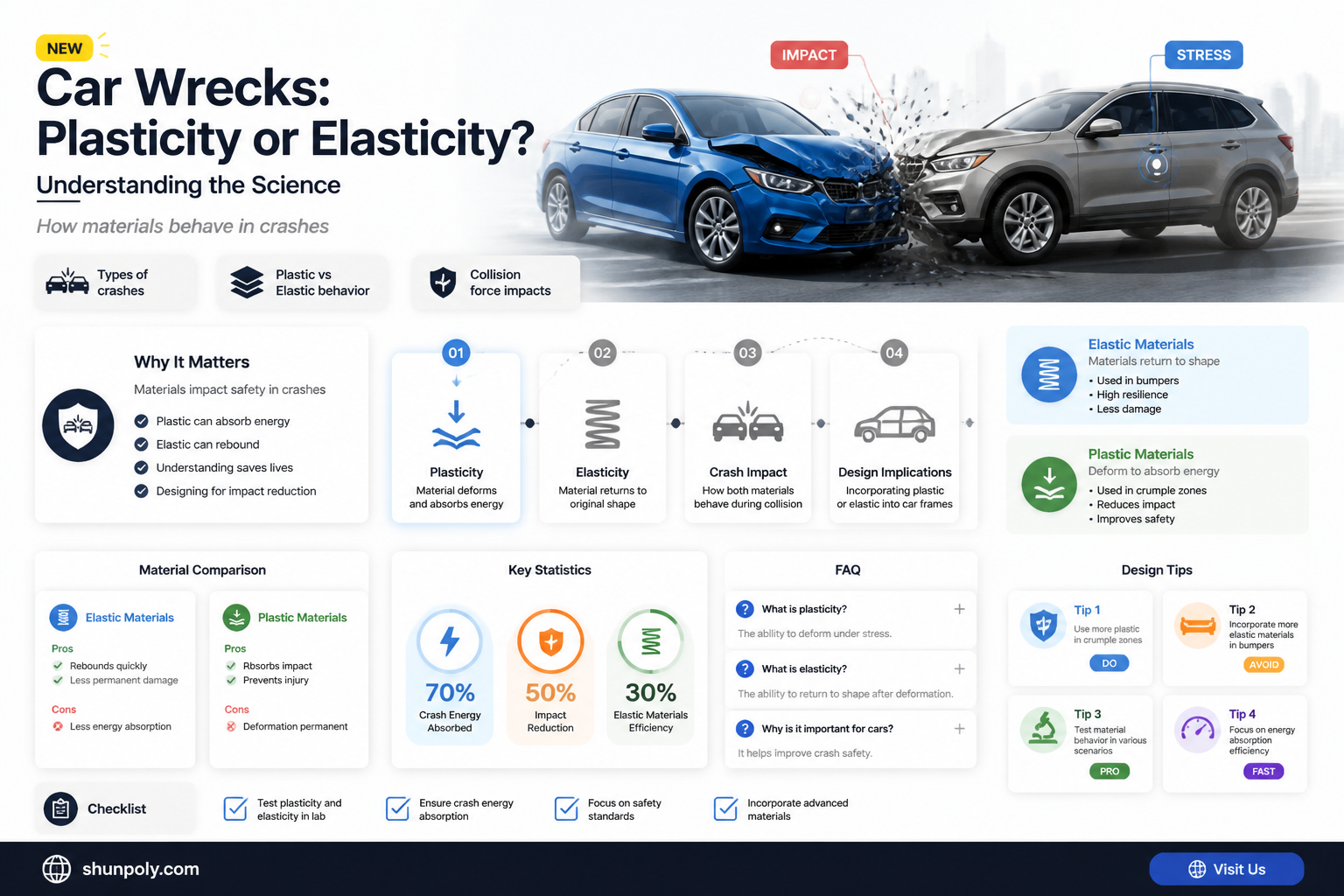 are car wrecks plasticity or elasticity
