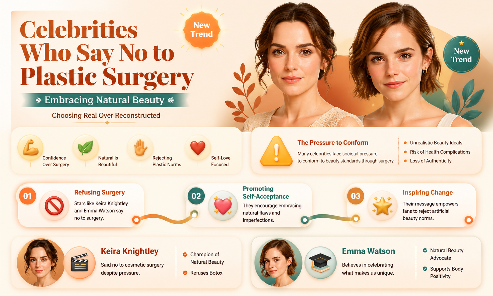 are any celebrities against plastic surgery