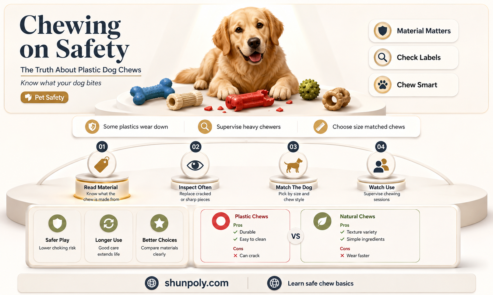 are plastic dog chews safe