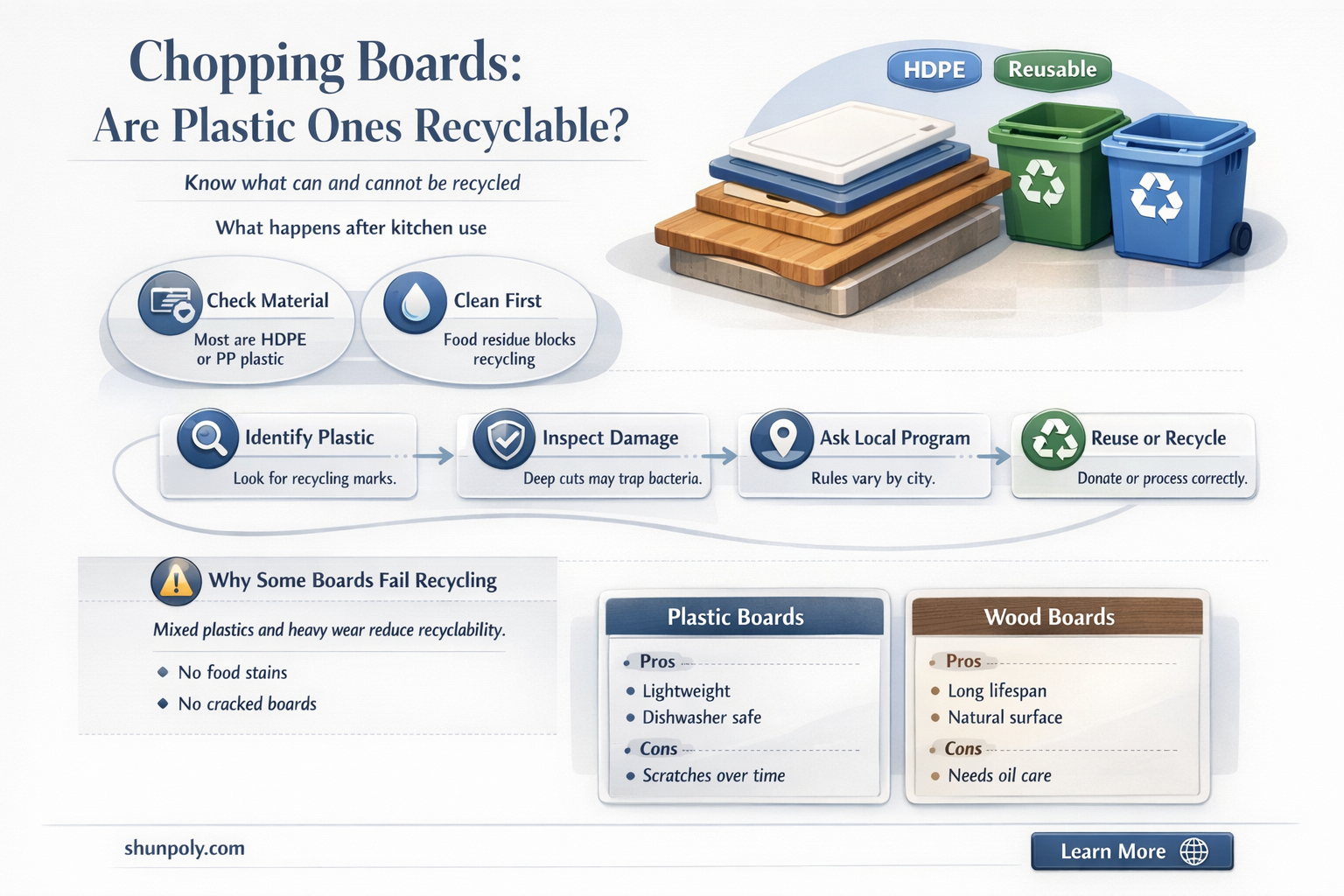 are plastic chopping boards recyclable