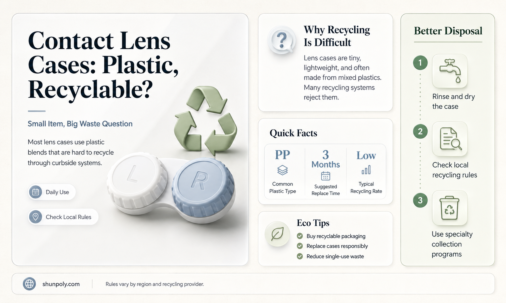 are plastic contact lens cases recyclable