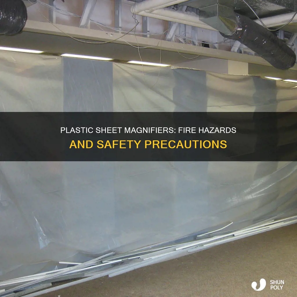 could plastic sheet magnifiers start fires
