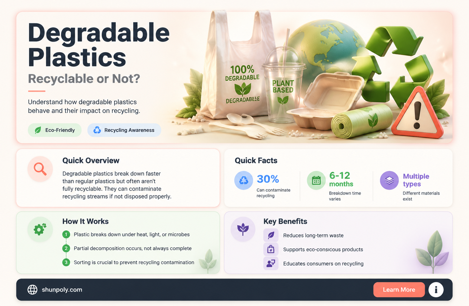 are oxo degradable plastics recyclable