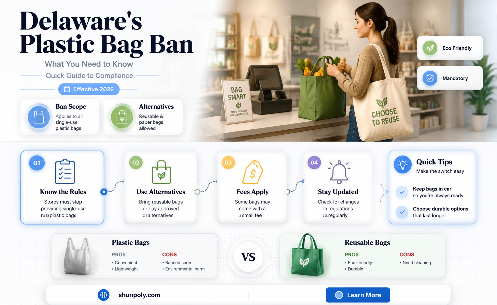 are plastic bags banned in delaware