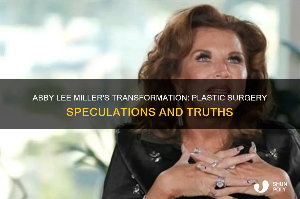 did abby lee get plastic surgery
