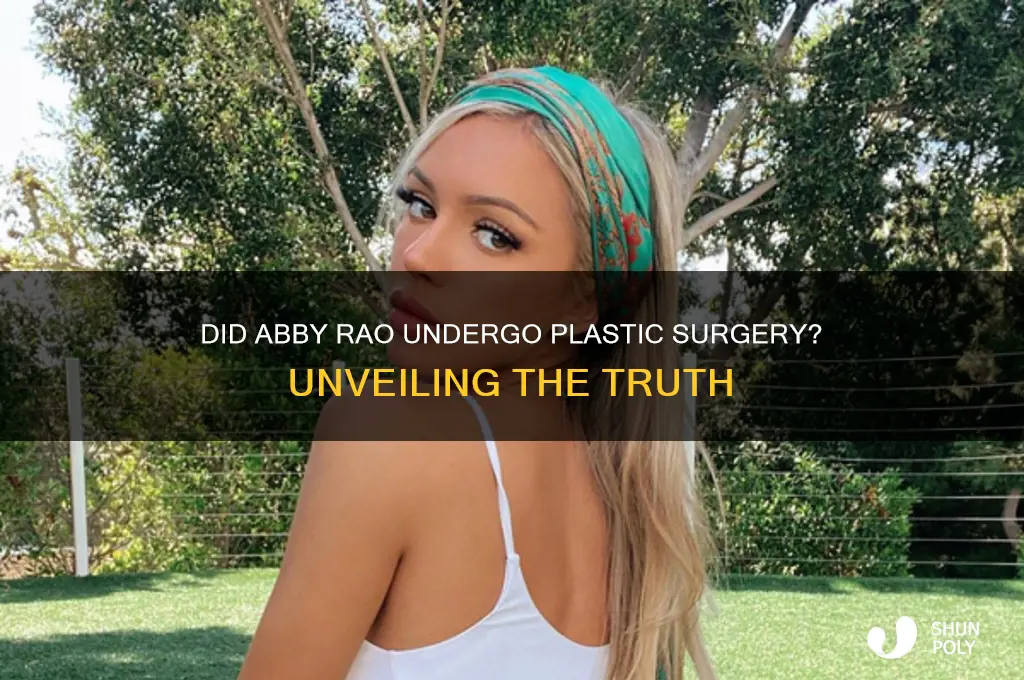 did abby rao get plastic surgery