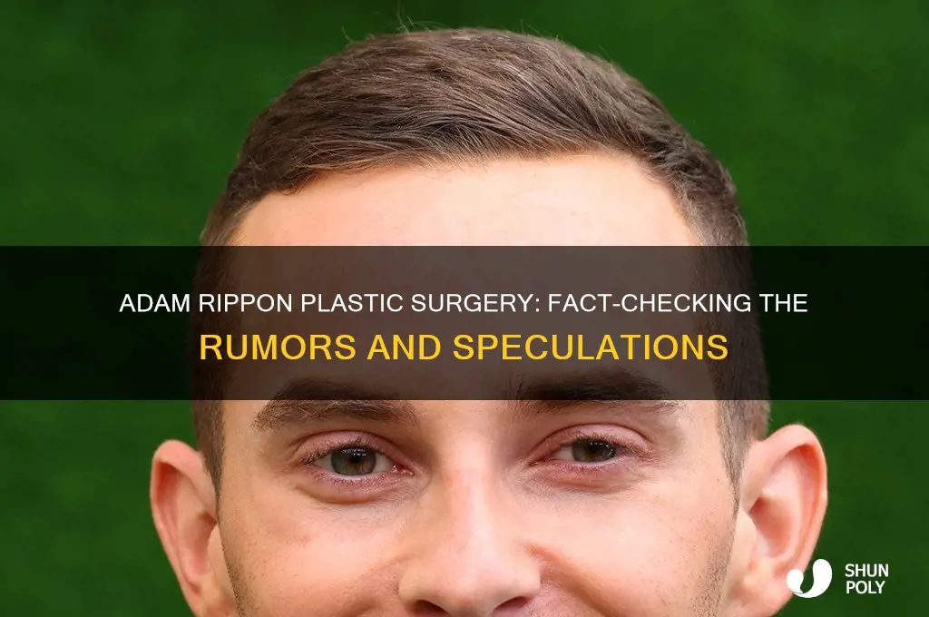 did adam rippon plastic surgery
