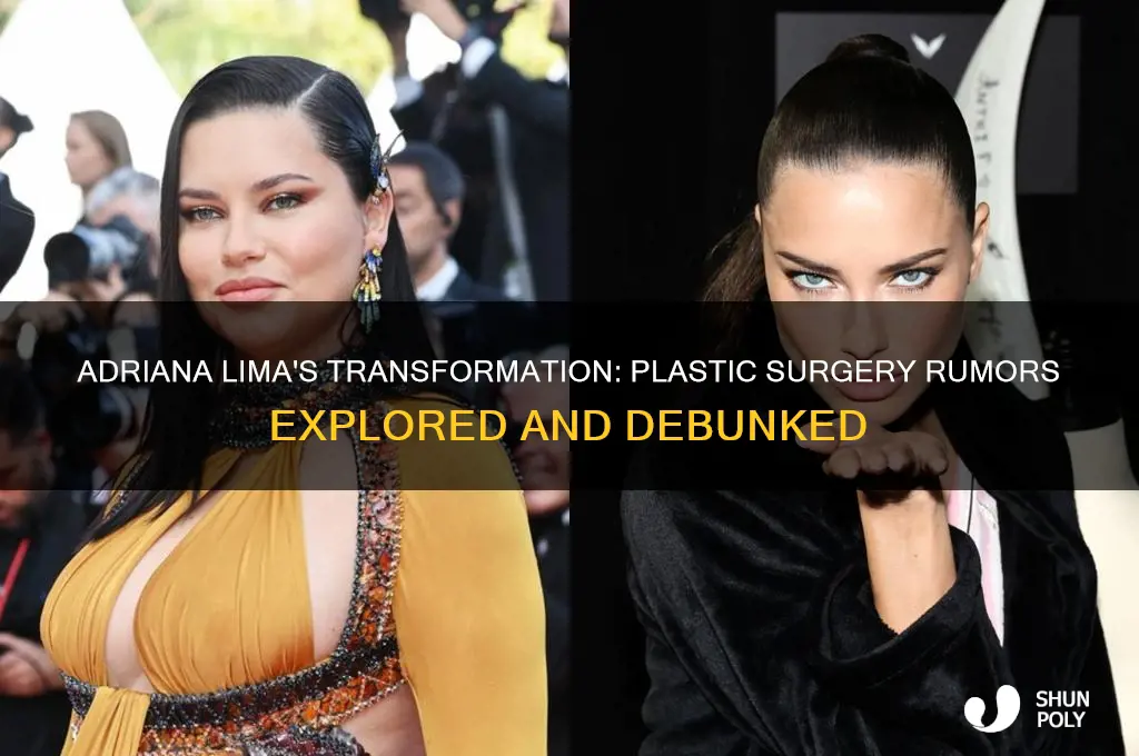 did adriana lima get plastic surgery