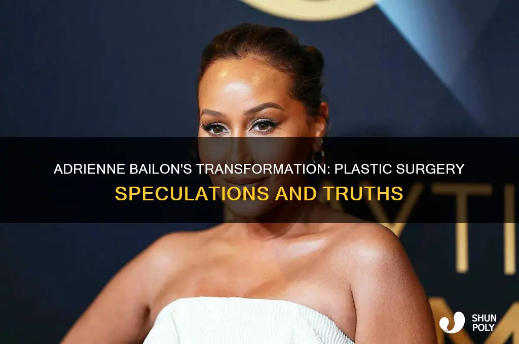 did adrienne bailon get plastic surgery