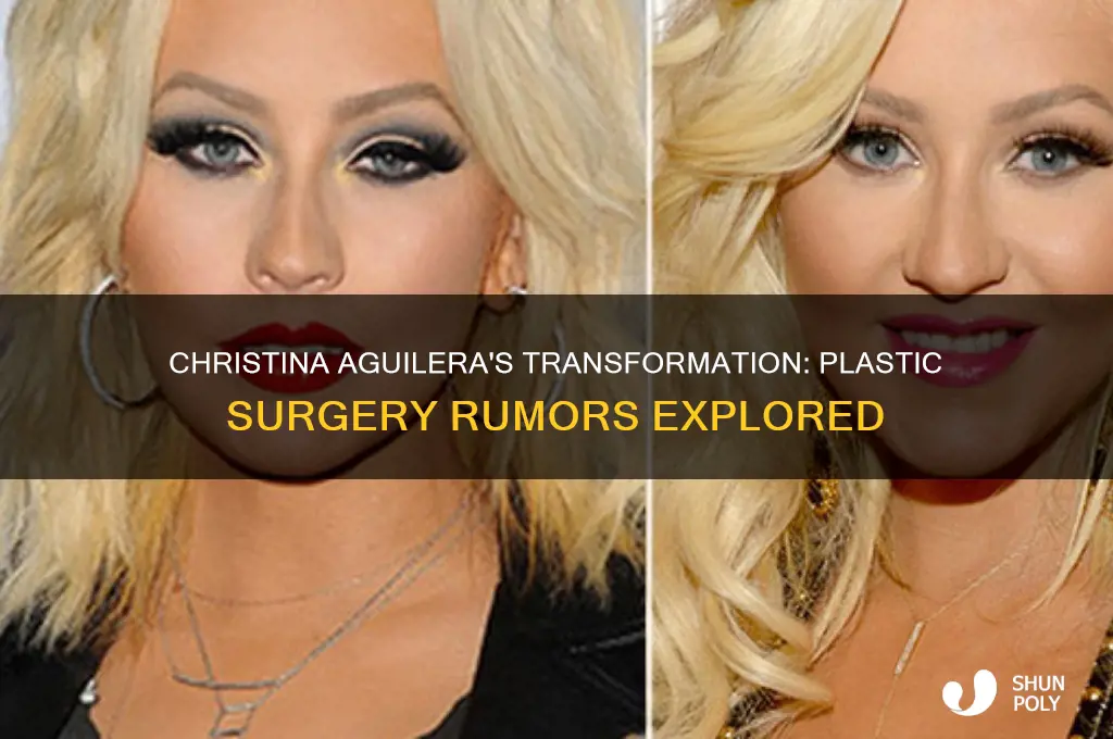 did aguilera have plastic surgery