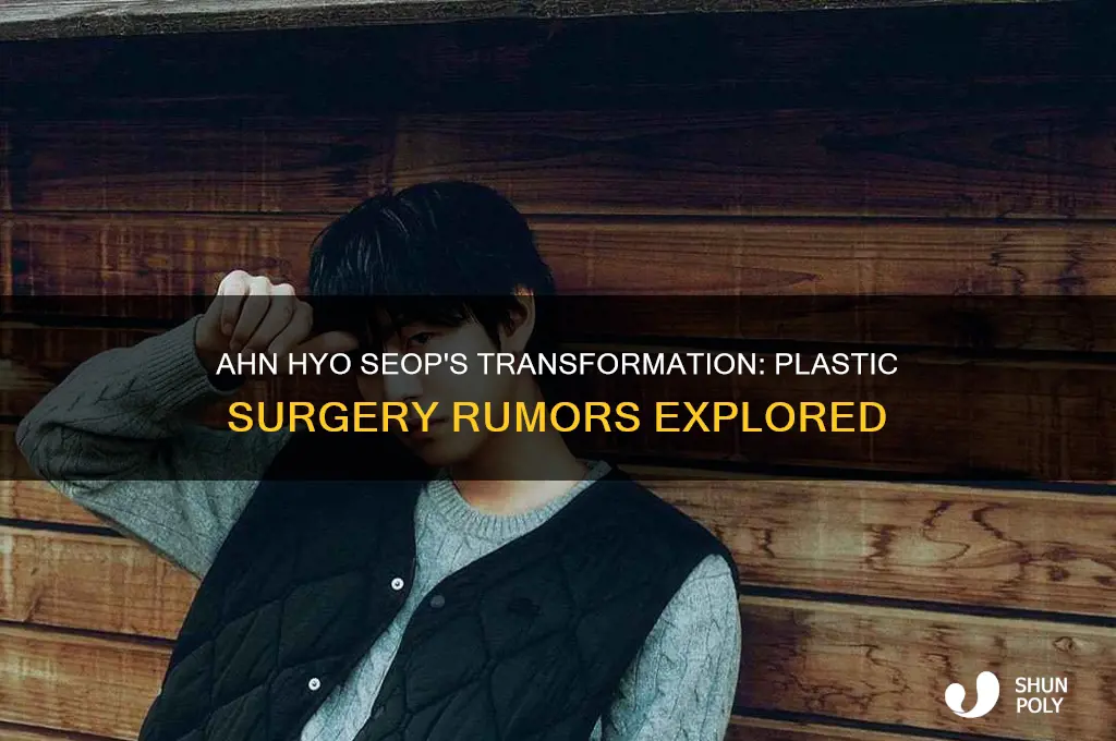 did ahn hyo seop get plastic surgery