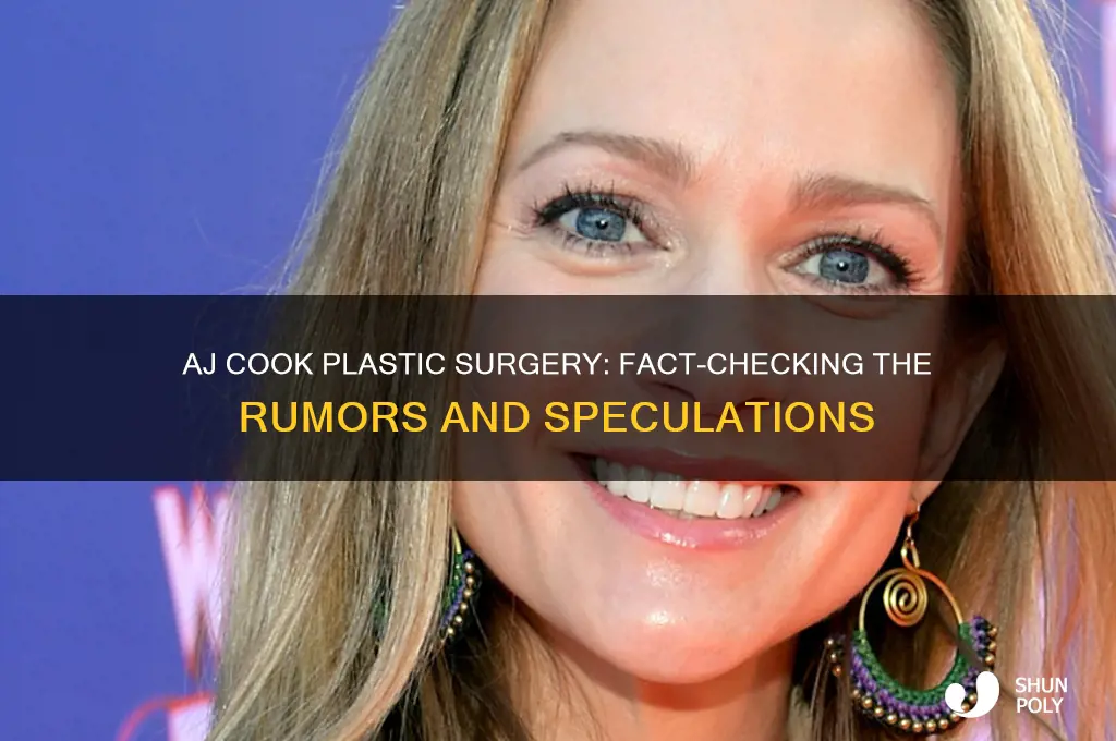 did aj cook have plastic surgery