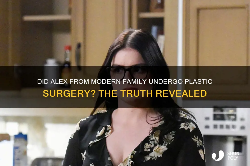 did alex from modern family have plastic surgery