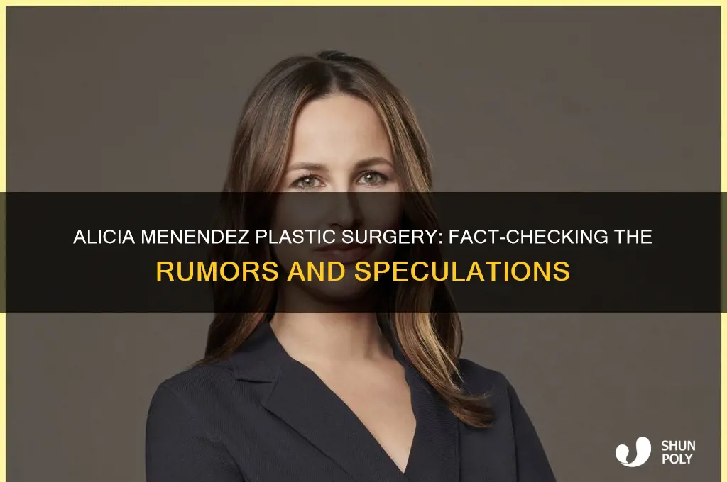 did alicia menendez have plastic surgery