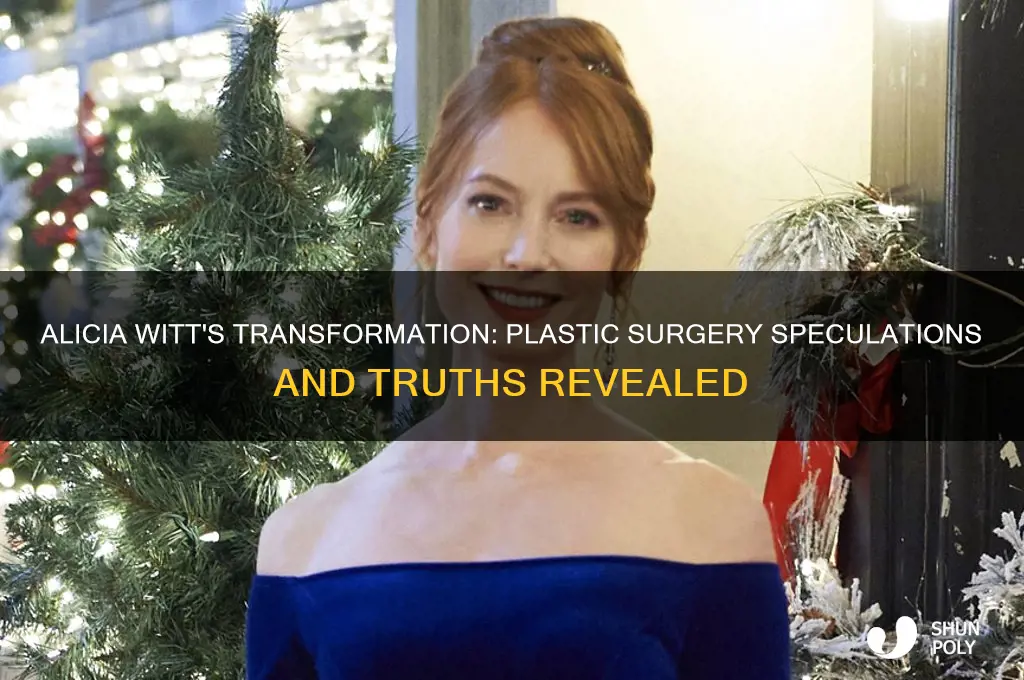 did alicia witt have plastic surgery