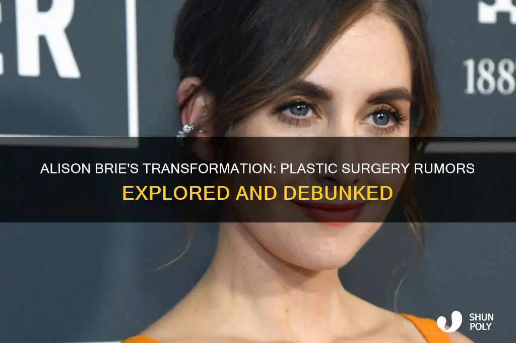 did alison brie get plastic surgery