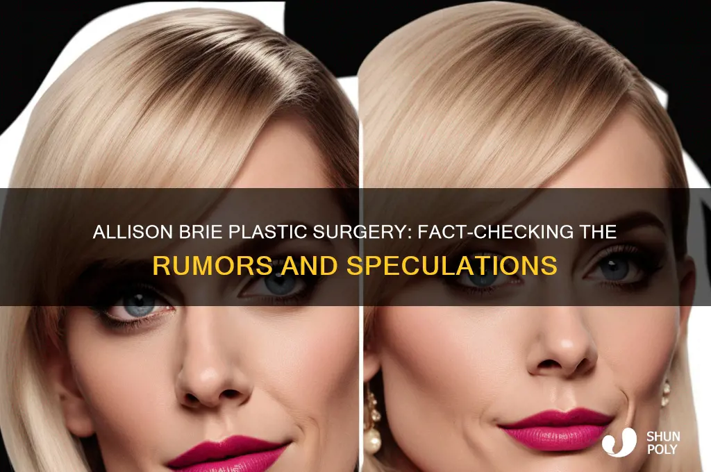did allison brie get plastic surgery
