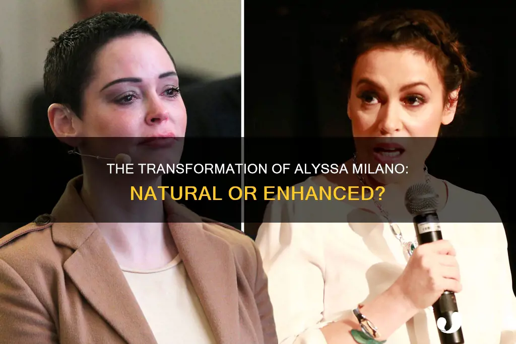 did alyssa milano have plastic surgury