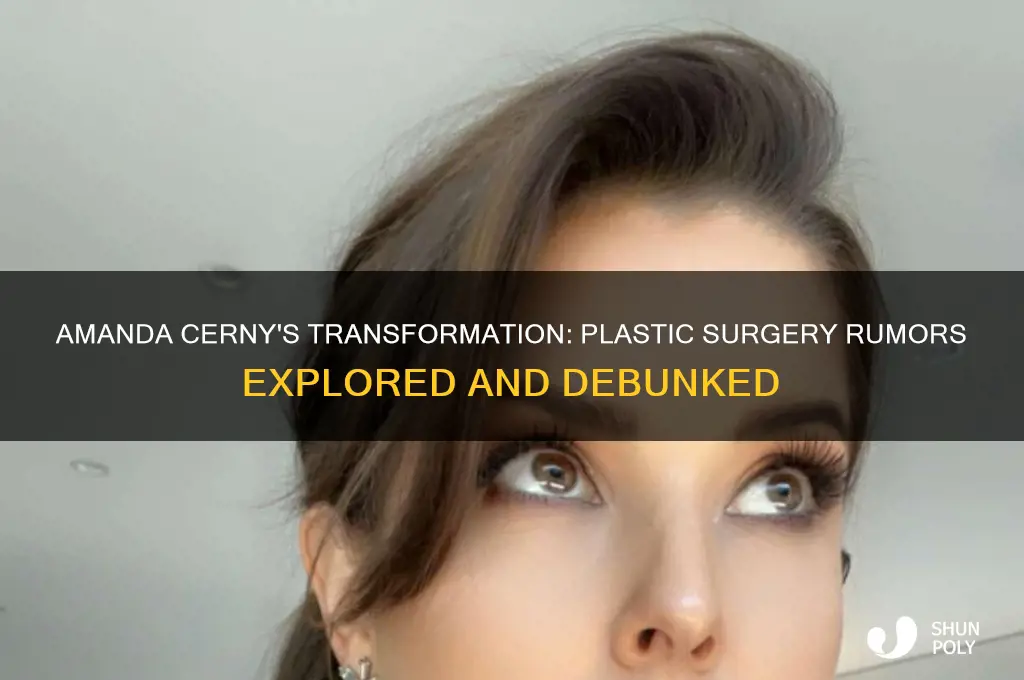 did amanda cerny get plastic surgery
