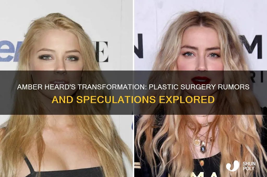 did amber heard do plastic surgery