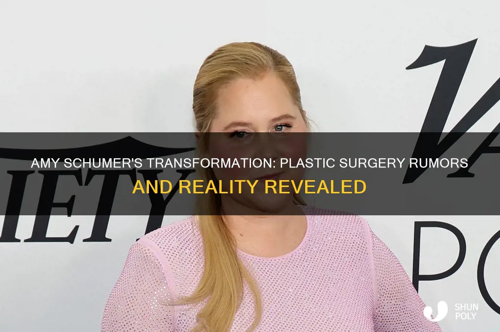 did amy schumer get plastic surgery
