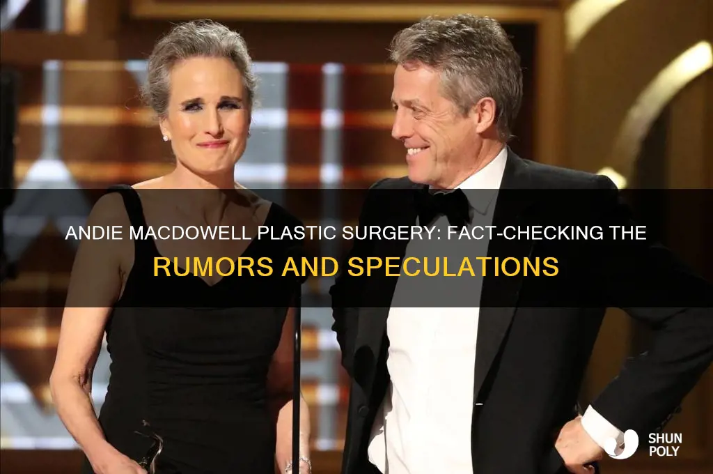did andie macdowell had plastic surgery