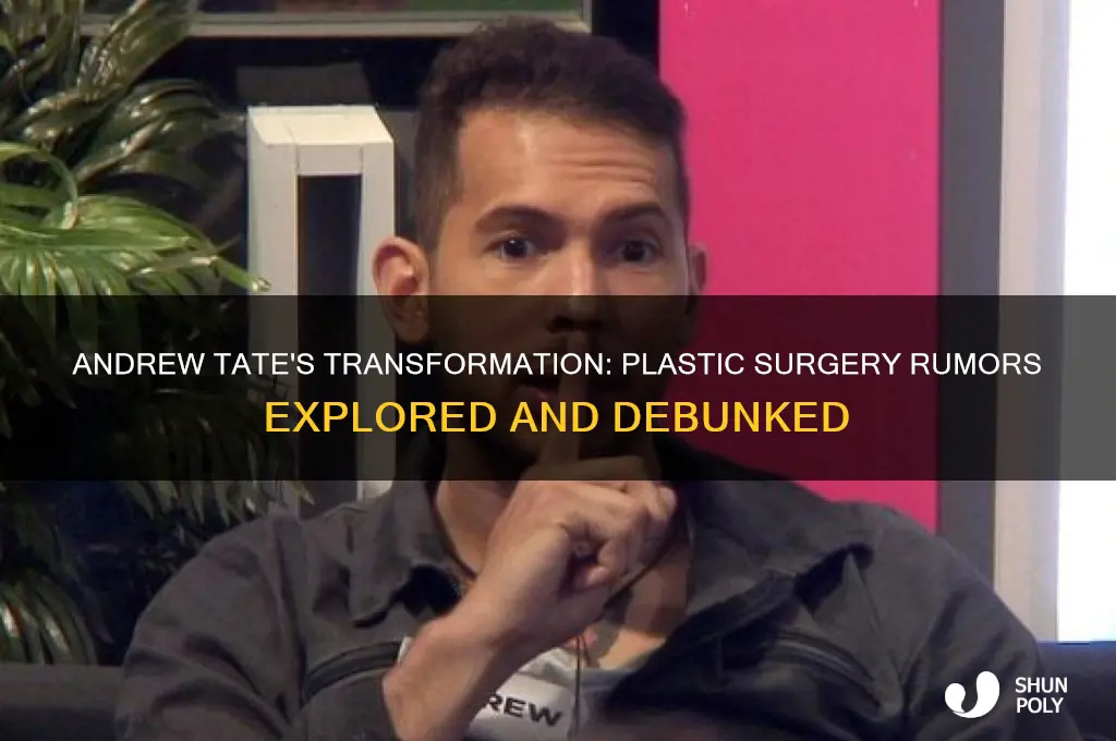 did andrew tate get plastic surgery