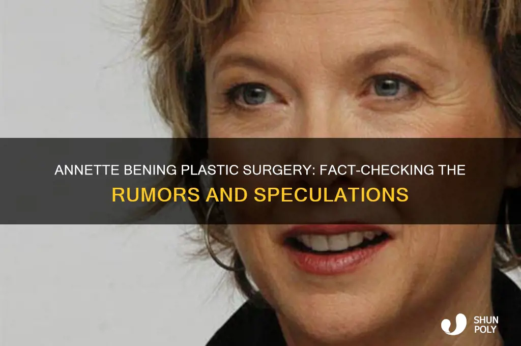 did annette benning have plastic surgery