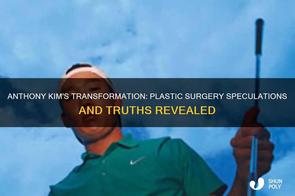 did anthony kim have plastic surgery