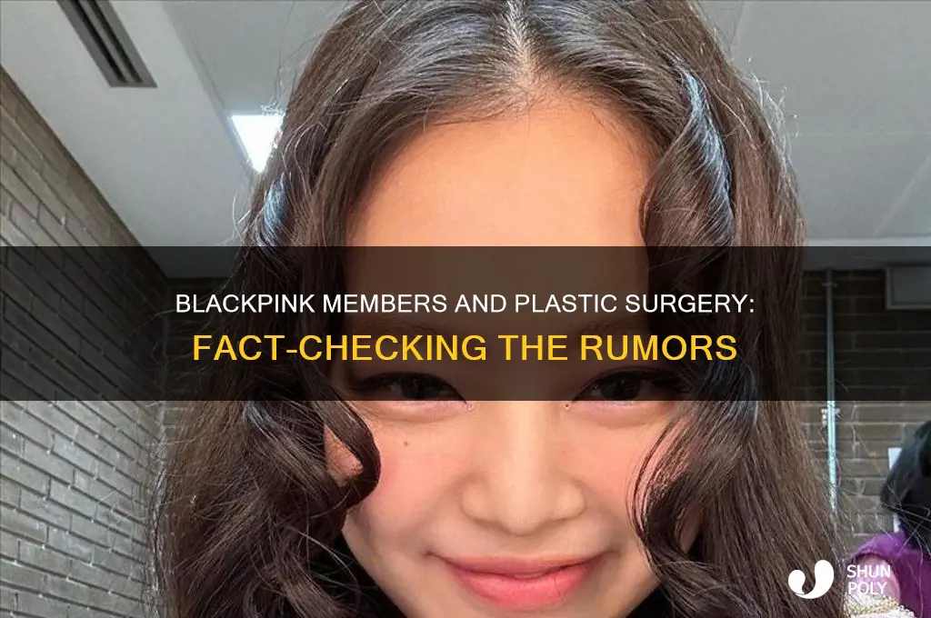 did any blackpink members have plastic surgery