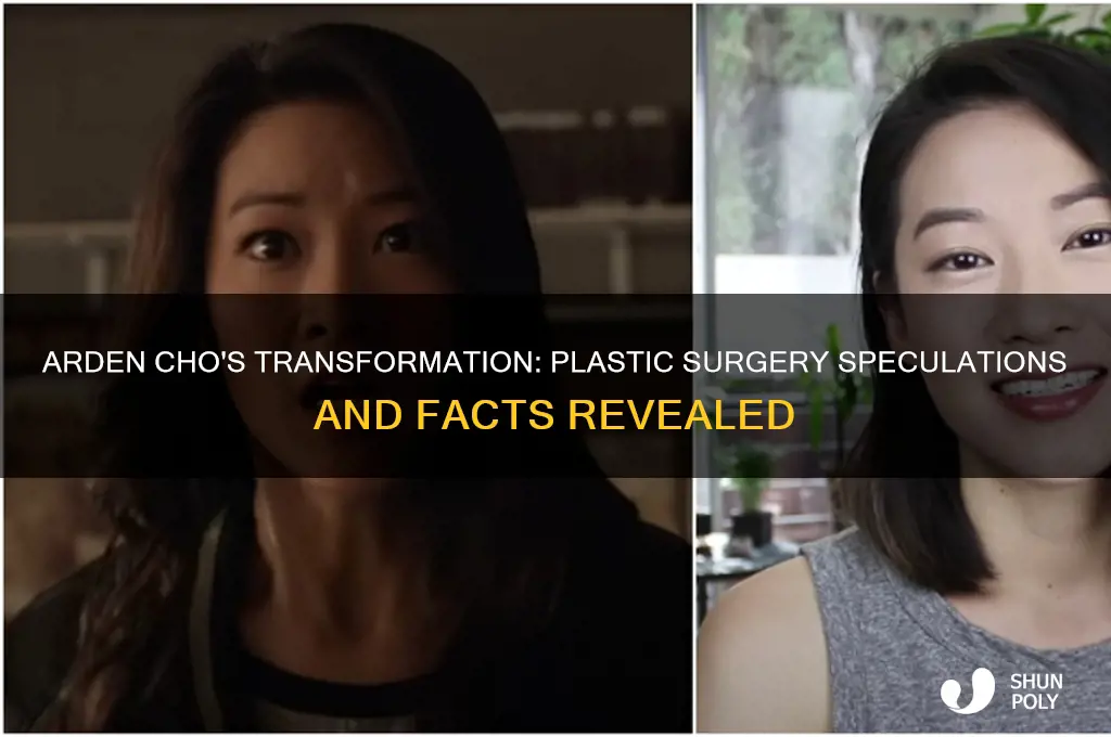did arden cho get plastic surgery