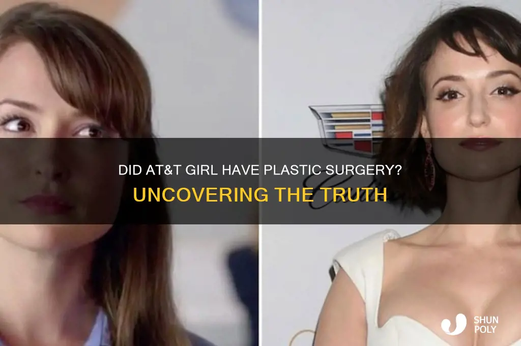 did at&t girl have plastic surgery
