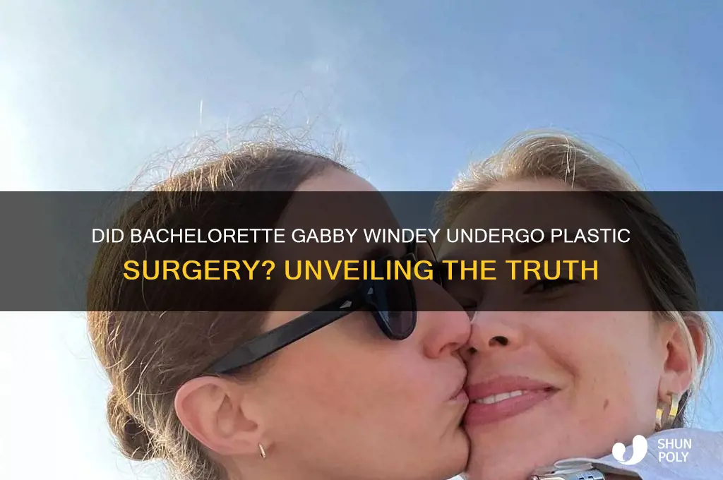 did bachelorette gabby have plastic surgery