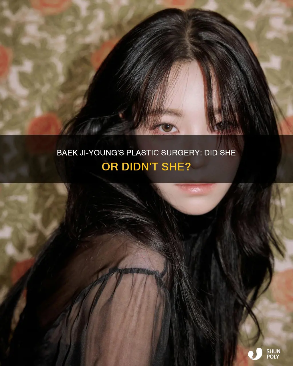 did baek ji young have plastic survery