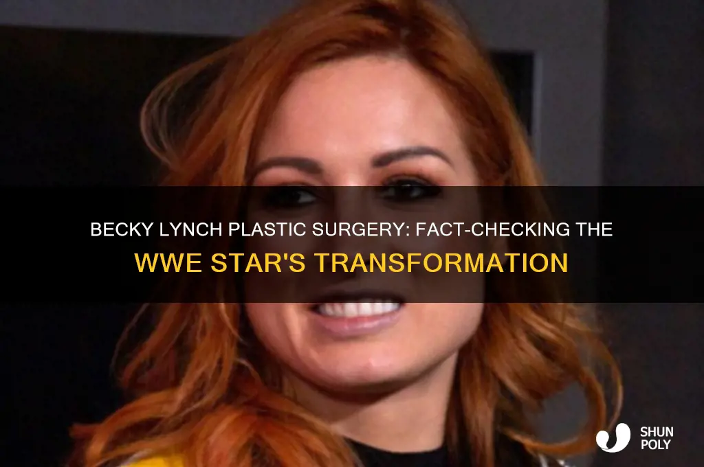 did becky lynch get plastic surgery
