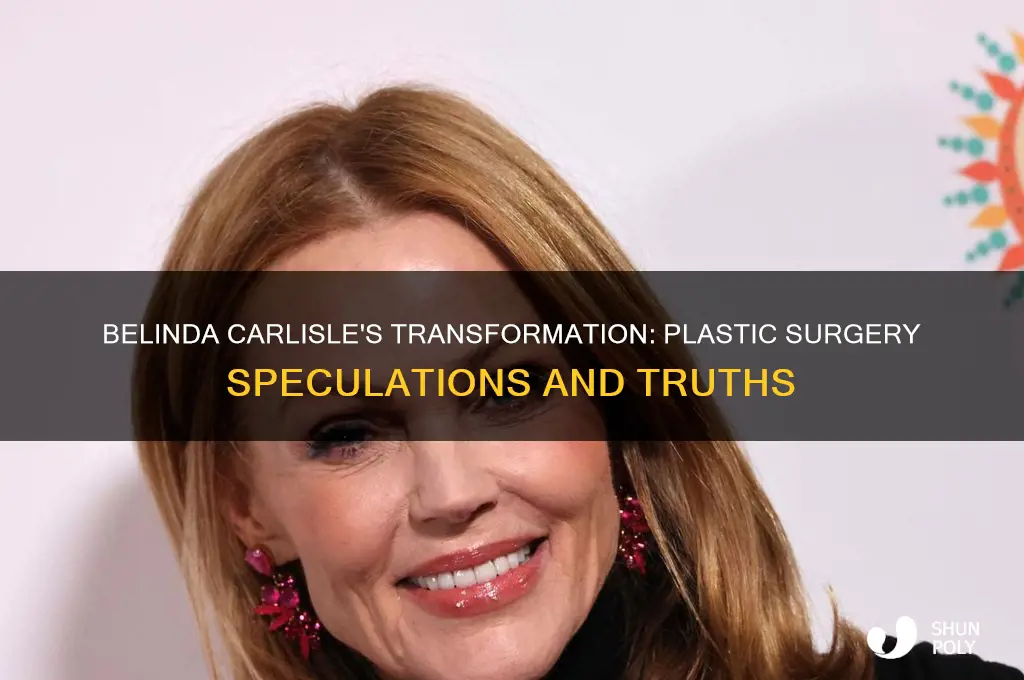 did belinda carlisle have plastic surgery