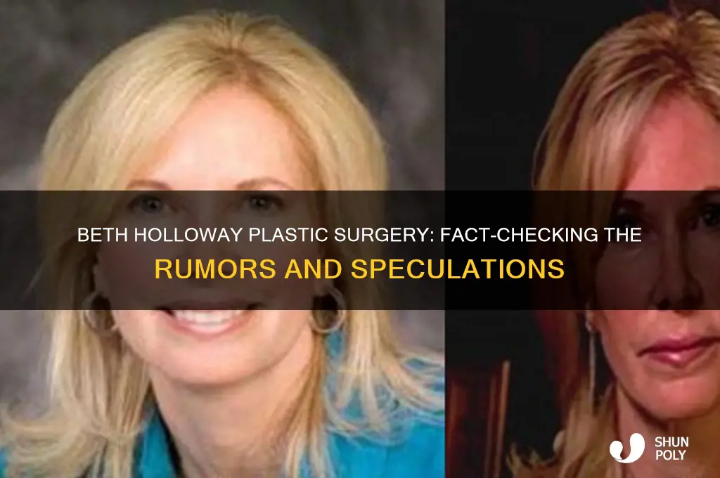did beth holloway have plastic surgery