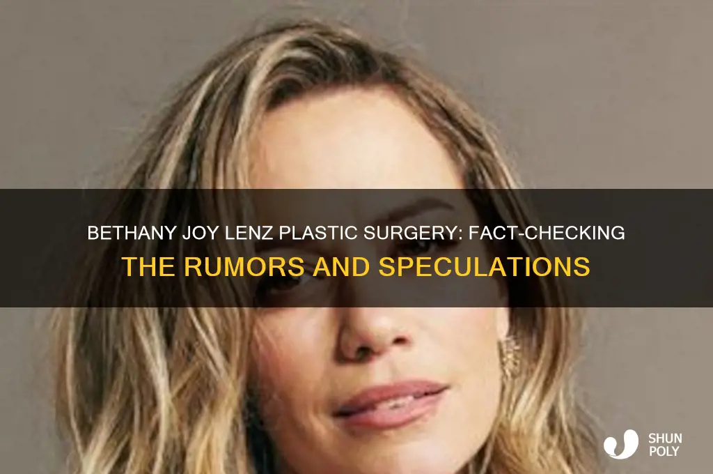 did bethany joy lenz have plastic surgery