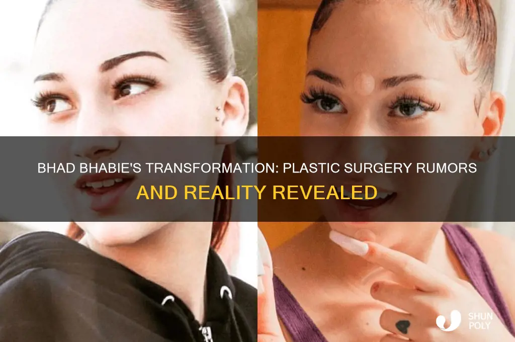 did bhad babie get plastic surgery