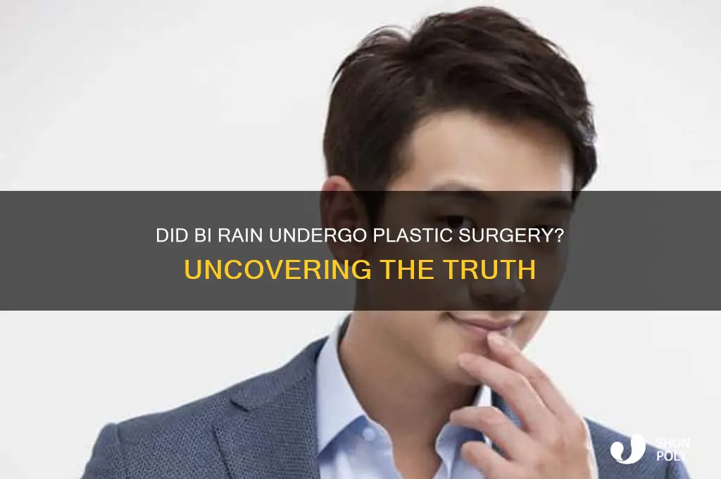 did bi rain get plastic surgery