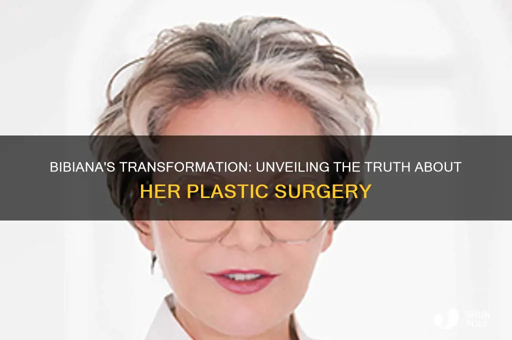 did bibiana get plastic surgery
