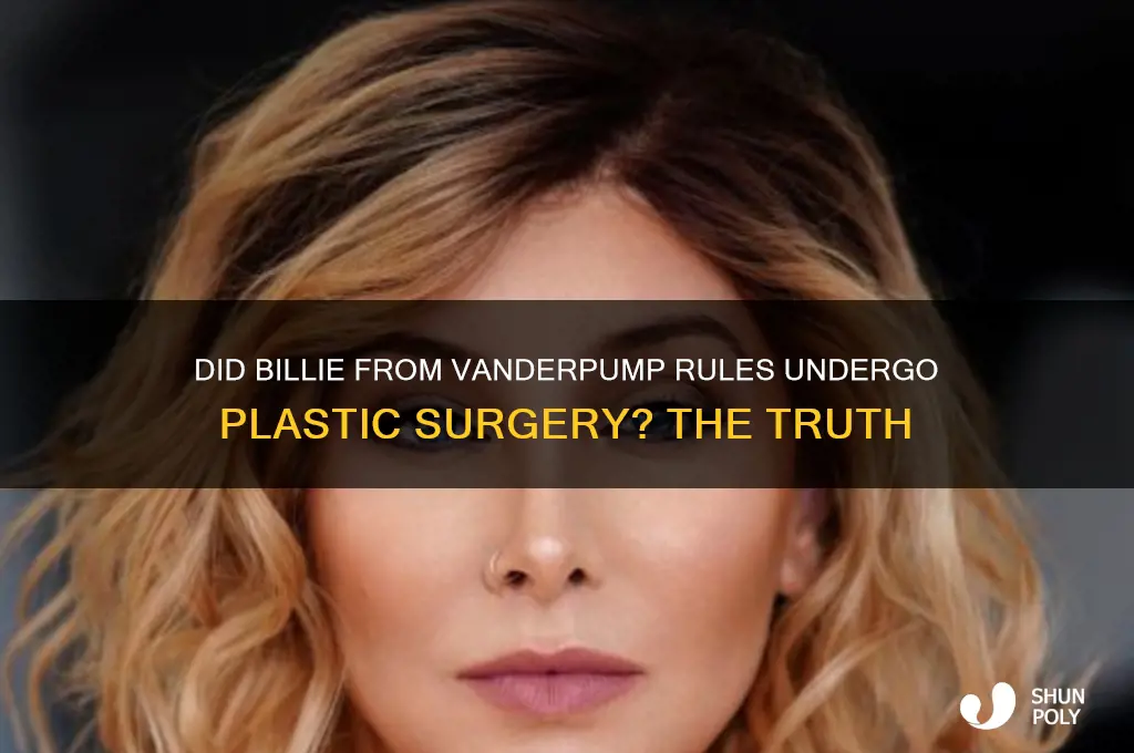 did billie on vanderpump rules have plastic surgery