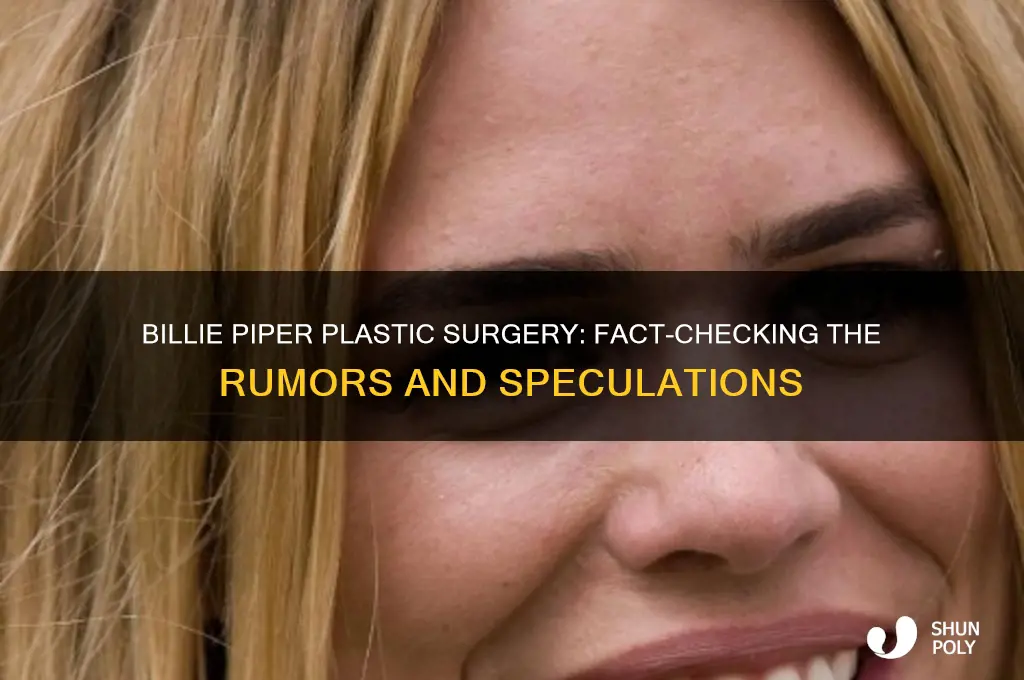 did billie piper get plastic surgery