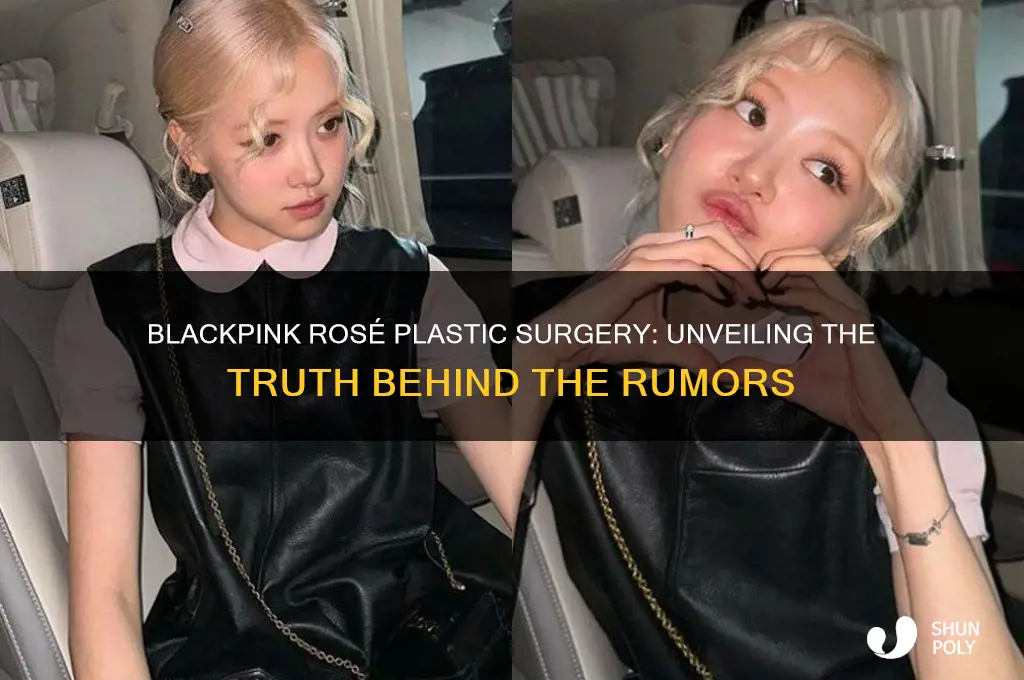 did blackpink rose do plastic surgery