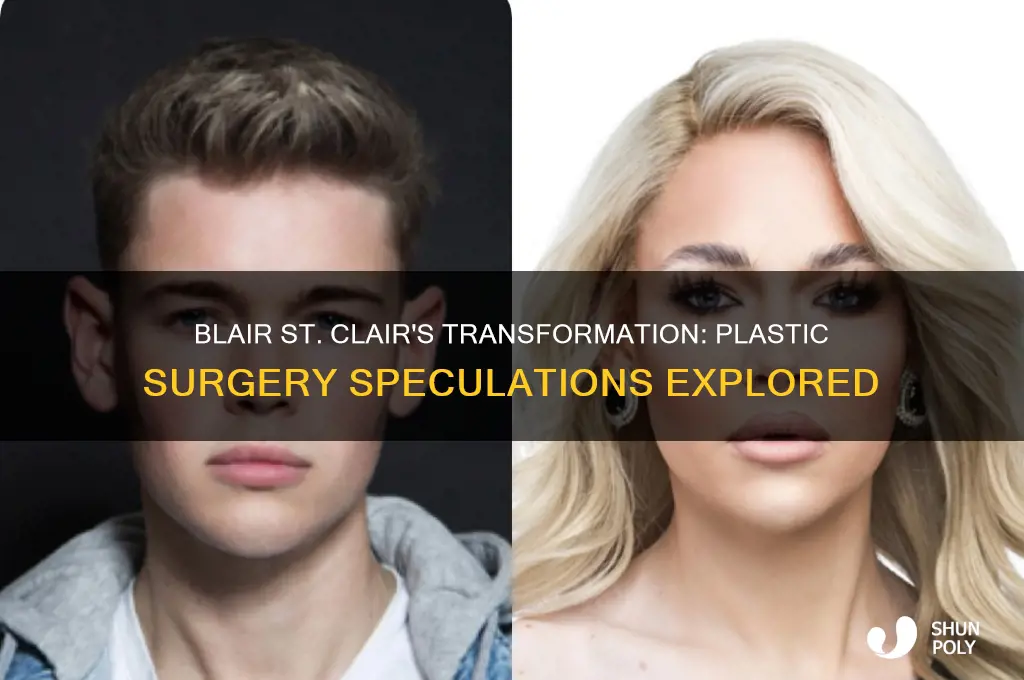 did blair st clair get plastic surgery