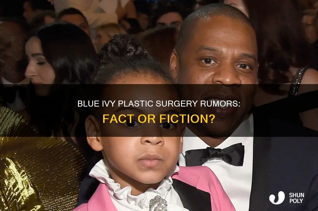 did blue ivy have plastic surgery