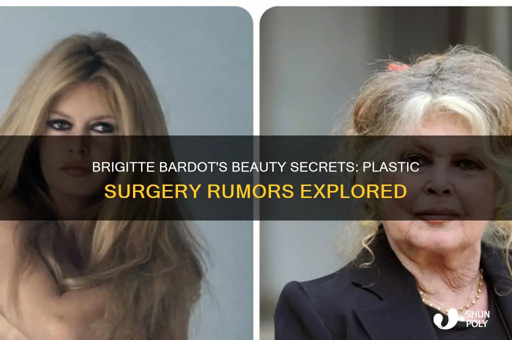 did brigitte bardot have plastic surgery